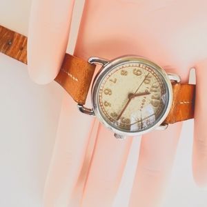 Tokyobay, Womens Anna Brown Pig Skin Leather Band Quartz Watch